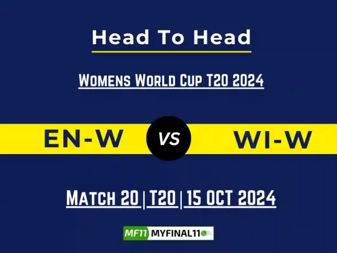 EN-W vs WI-W Player Battle, Head to Head Team Stats, Team Record - Dream11 ECC T10 2024