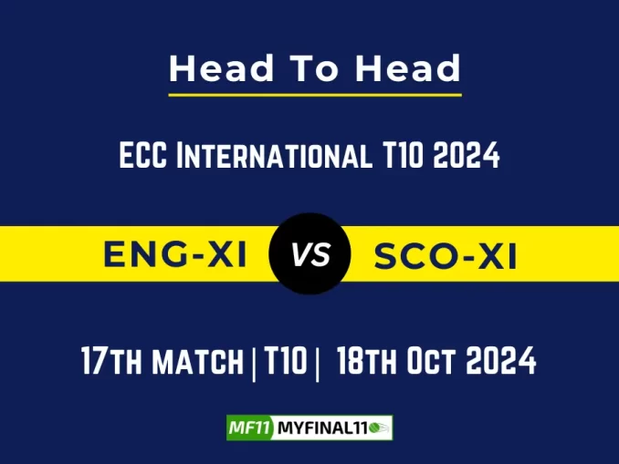 ENG-XI vs SCO-XI Player Battle, Head to Head Team Stats, Player Record ECC International T10- 15th Match