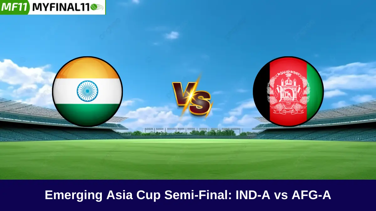 Where and When to Watch IND-A vs AFG-A Semi-Final 2? Find Out Here!