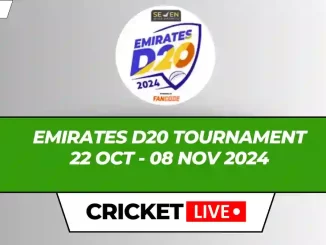 Emirates D20 Tournament Live Score, Matches, Scorecard, Results, Points Table 2024