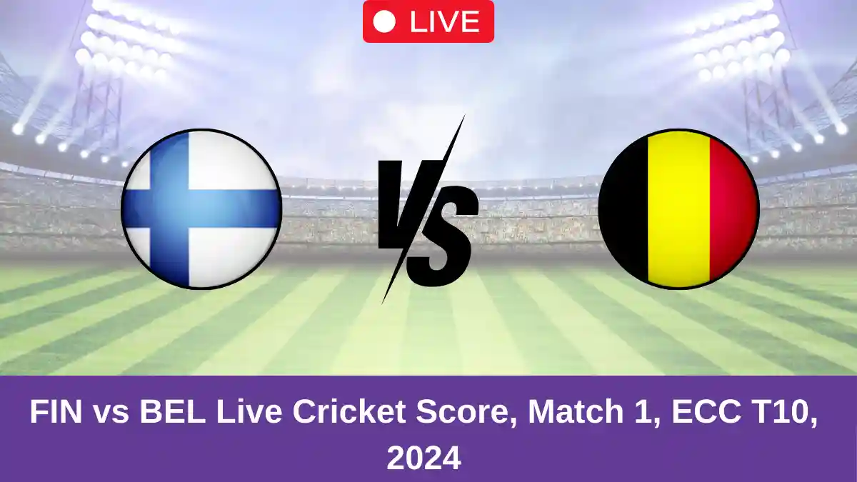 FIN vs BEL Live Cricket Score, Match 1, ECC T10, 2024