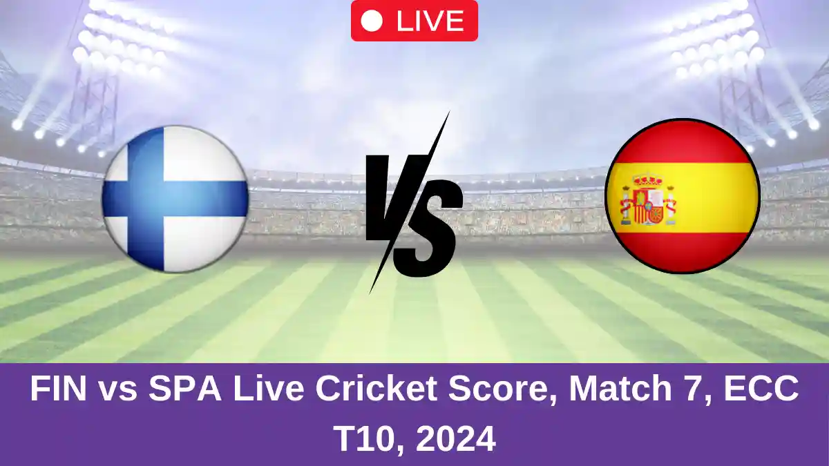 FIN vs SPA Live Cricket Score, Match 7, ECC T10, 2024