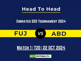 FUJ vs ABD Player Battle, Head to Head Team Stats, Player Record