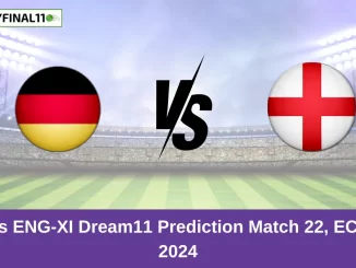 GER vs ENG-XI Dream11 Prediction Match 22, ECC T10, 2024