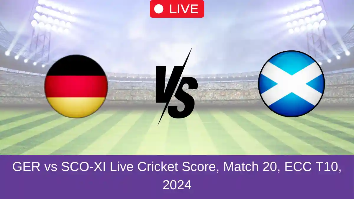 GER vs SCO-XI Live Cricket Score, Match 20, ECC T10, 2024