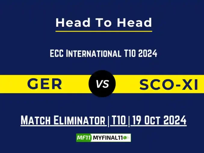 GER vs SCO-XI Player Battle, Head to Head Team Stats, Player Record (1)