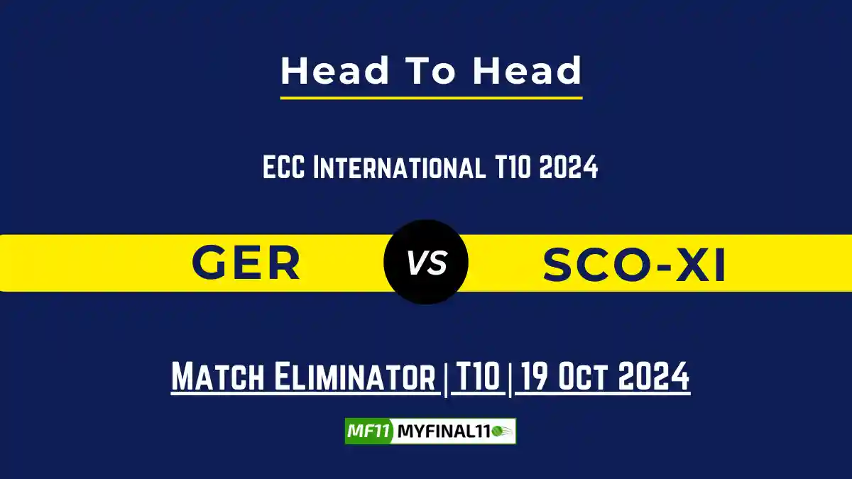 GER vs SCO-XI Player Battle, Head to Head Team Stats, Player Record (1)