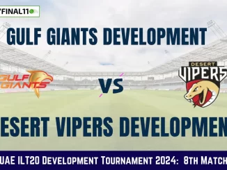 GGD vs DVD Dream11 Prediction Today: Match 8 Pitch Report, and Key Player | UAE ILT20 Development Tournament 2024