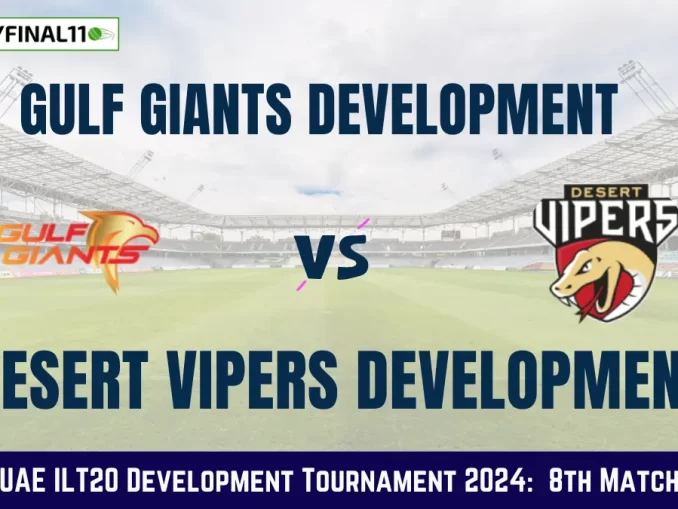 GGD vs DVD Dream11 Prediction Today: Match 8 Pitch Report, and Key Player | UAE ILT20 Development Tournament 2024