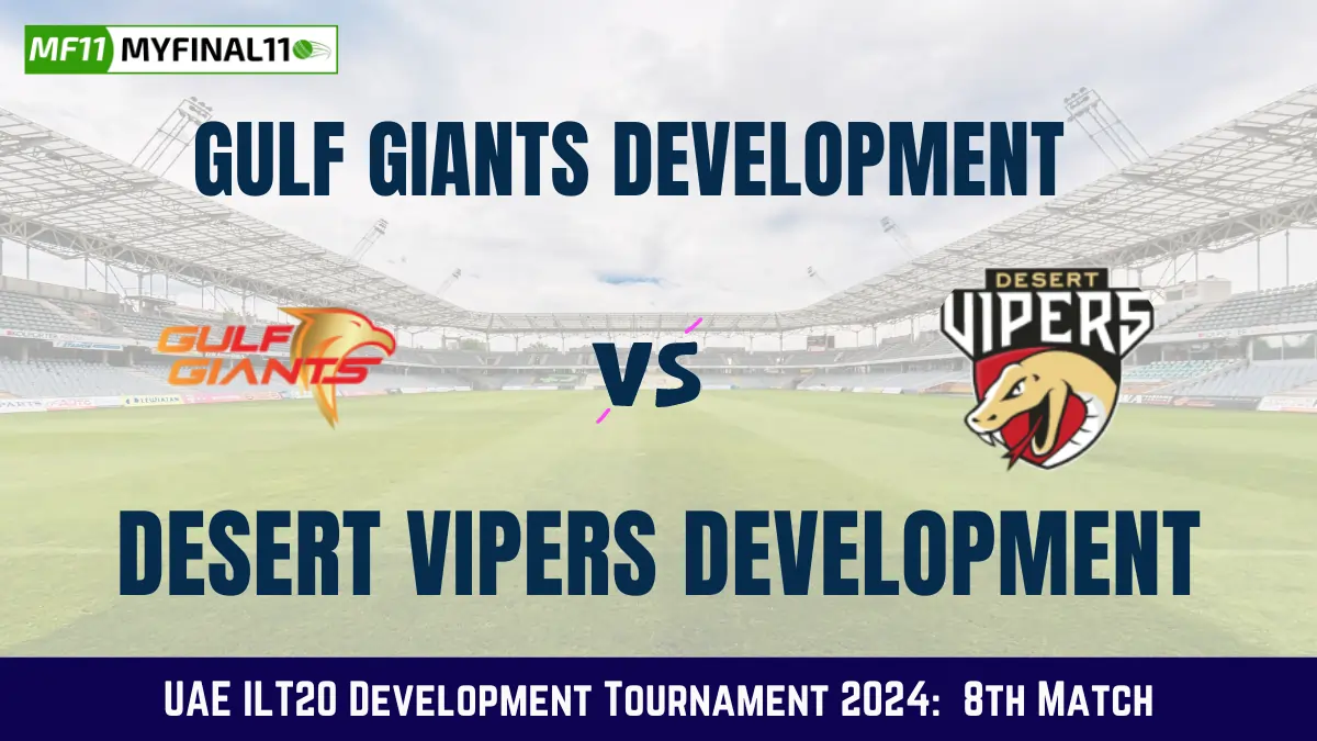 GGD vs DVD Dream11 Prediction Today: Match 8 Pitch Report, and Key Player | UAE ILT20 Development Tournament 2024