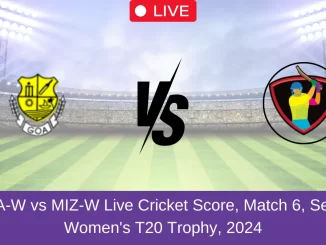 GOA-W vs MIZ-W Live Cricket Score, Match 6, Senior Women's T20 Trophy, 2024