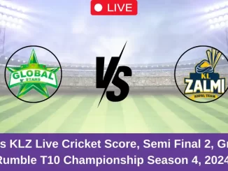 GS vs KLZ Live Cricket Score, Semi Final 2, Grand Rumble T10 Championship Season 4, 2024