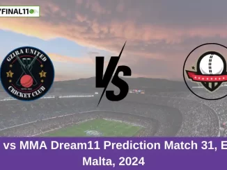 GU vs MMA Dream11 Prediction Match 31, ECS Malta, 2024