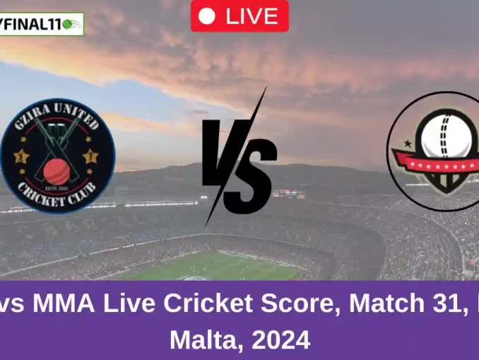 GU vs MMA Live Cricket Score, Match 31, ECS Malta, 2024