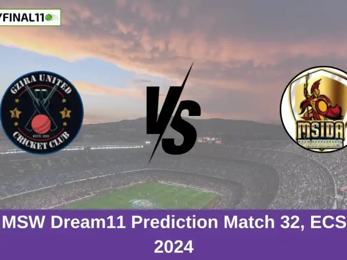 GU vs MSW Dream11 Prediction Match 32, ECS Malta, 2024