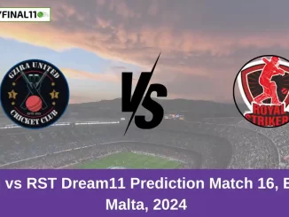 GU vs RST Dream11 Prediction Match 16, ECS Malta, 2024