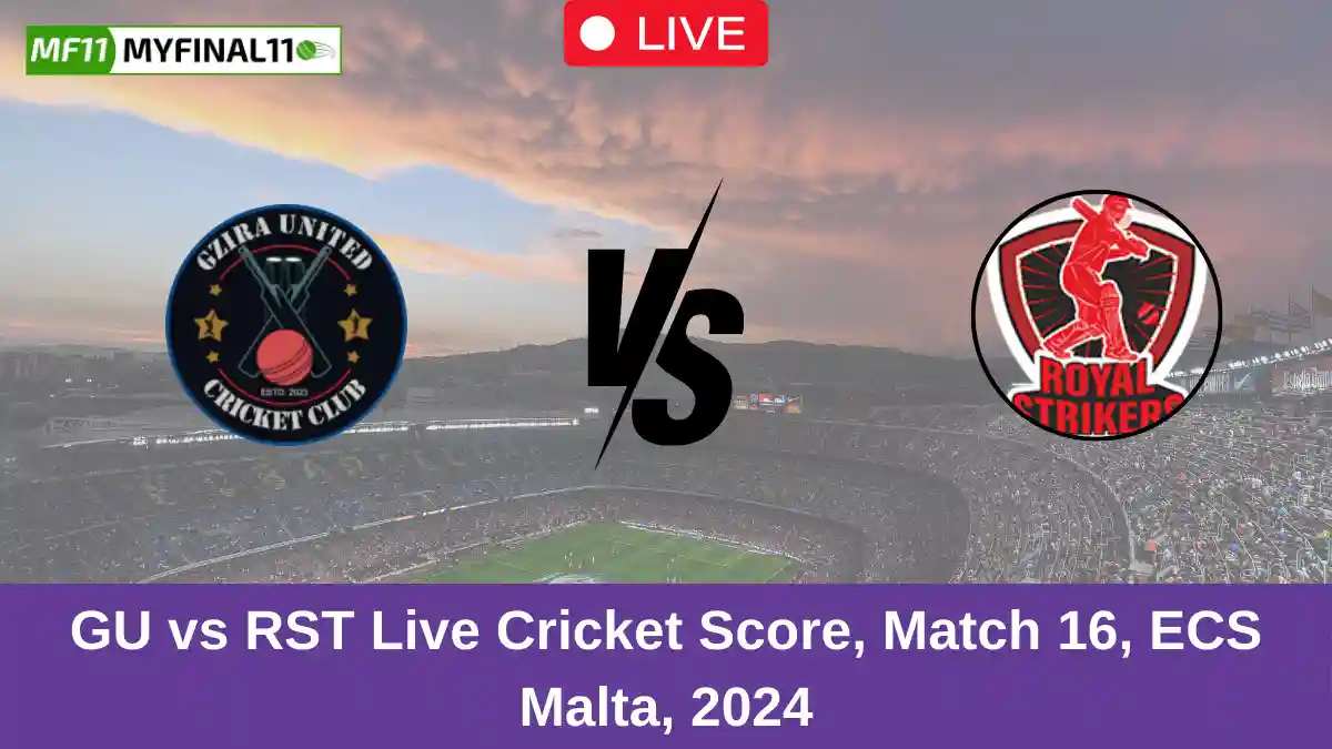 GU vs RST Live Cricket Score, Match 16, ECS Malta, 2024