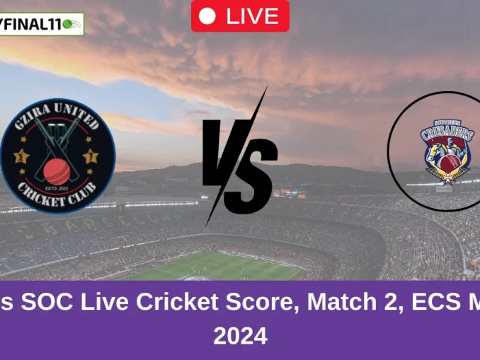 GU vs SOC Live Cricket Score, Match 2, ECS Malta, 2024