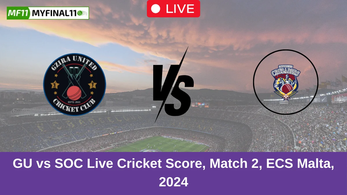 GU vs SOC Live Cricket Score, Match 2, ECS Malta, 2024