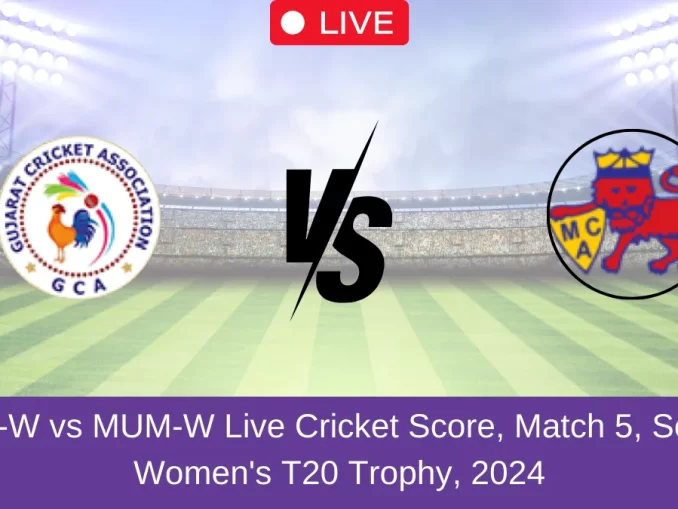 GUJ-W vs MUM-W Live Cricket Score, Match 5, Senior Women's T20 Trophy, 2024