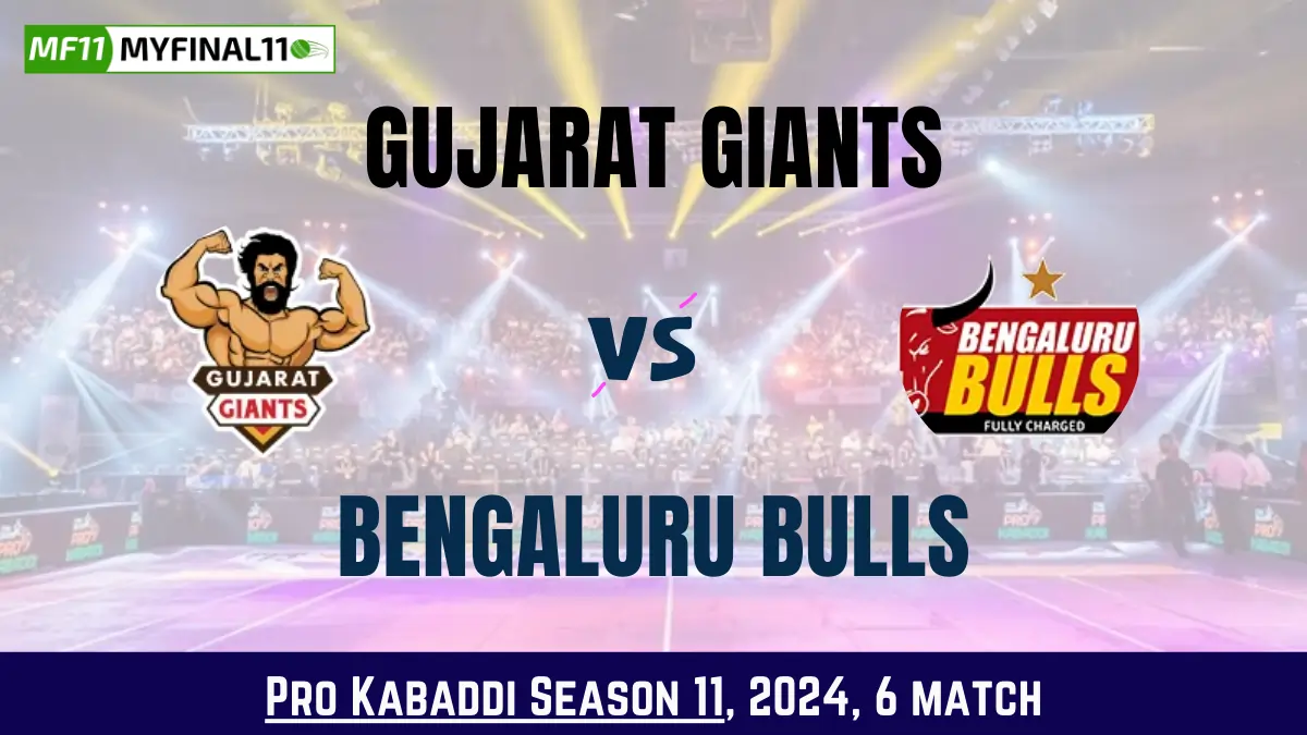 Kabaddi 2024: GUJ vs BLR Dream11 Prediction Today Kabaddi 6th Match, Key Player & Fantasy Tips