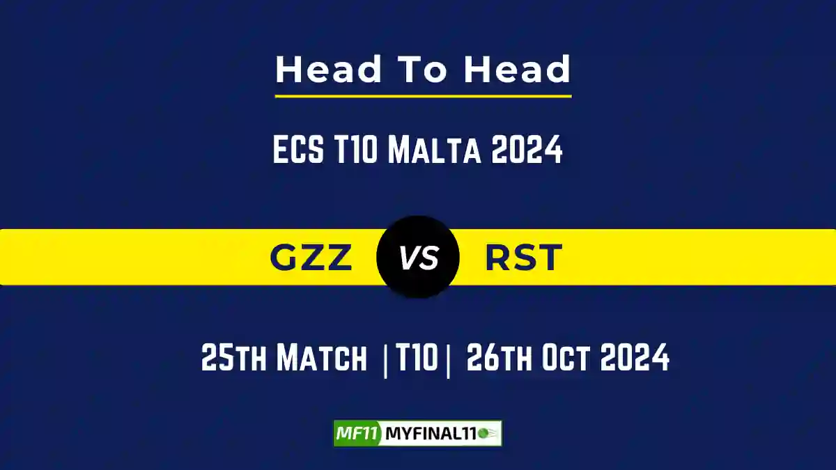 GZZ vs RST Player Battle, Head to Head Team Stats, Team Record - ECS T10 Malta 2024