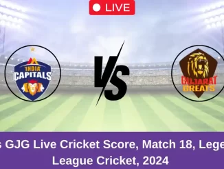 IC vs GJG Live Cricket Score, Match 18, Legends League Cricket, 2024