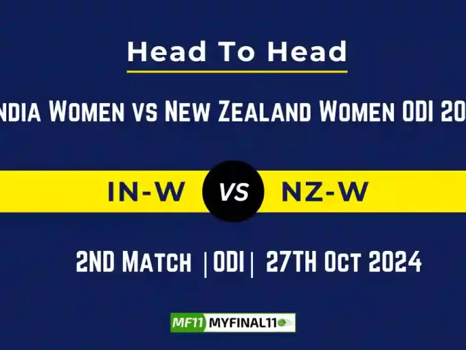 IN-W vs NZ-W Player Battle, Head to Head Team Stats, Team Record - India Women vs New Zealand Women ODI 2024