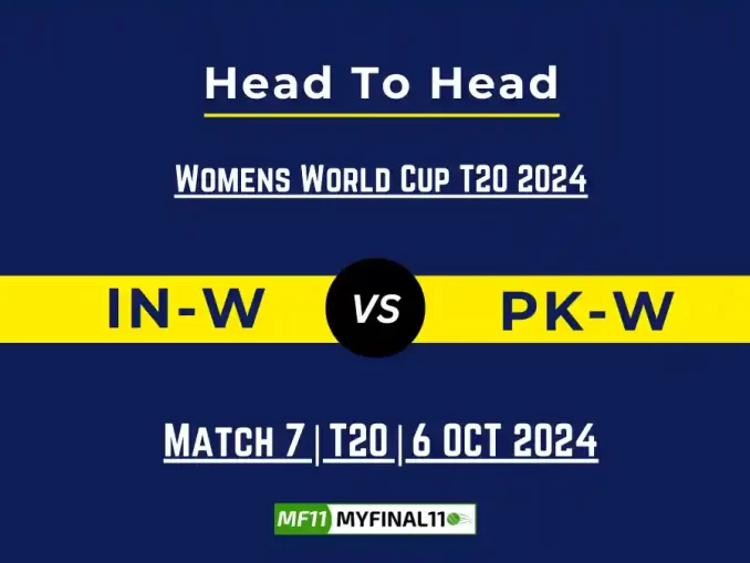 IN-W vs PK-W Player Battle, Head to Head Team Stats, Team Record - Dream11 ECC T10 2024