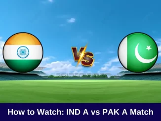 IND A vs PAK A: Today's High-Voltage Match, Know Where to Watch Team India vs Pakistan