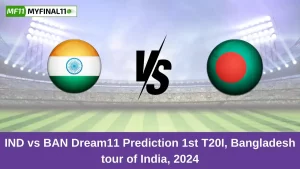 IND vs BAN Dream11 Prediction 1st T20I, Bangladesh tour of India, 2024