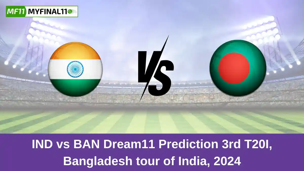 IND vs BAN Dream11 Prediction 3rd T20I, Bangladesh tour of India, 2024