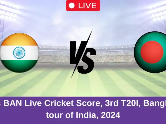 IND vs BAN Live Cricket Score, 3rd T20I, Bangladesh tour of India, 2024