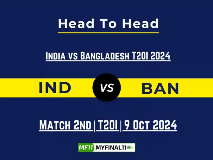 IND vs BAN Player Battle, Head to Head Team Stats, Player Record (1)