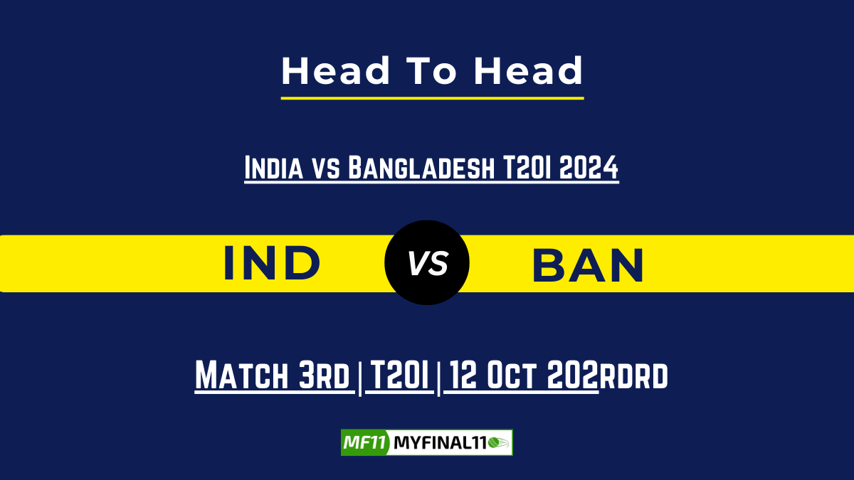 IND vs BAN Player Battle, Head to Head Team Stats, Player Record (2)