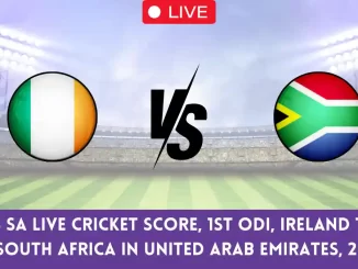 IRE vs SA Live Cricket Score, 1st ODI, Ireland tour of South Africa in United Arab Emirates, 2024