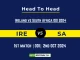 IRE vs SA Player Battle, Head to Head Team Stats, Player Record: Ireland vs South Africa ODI 2024- 1st ODI Match