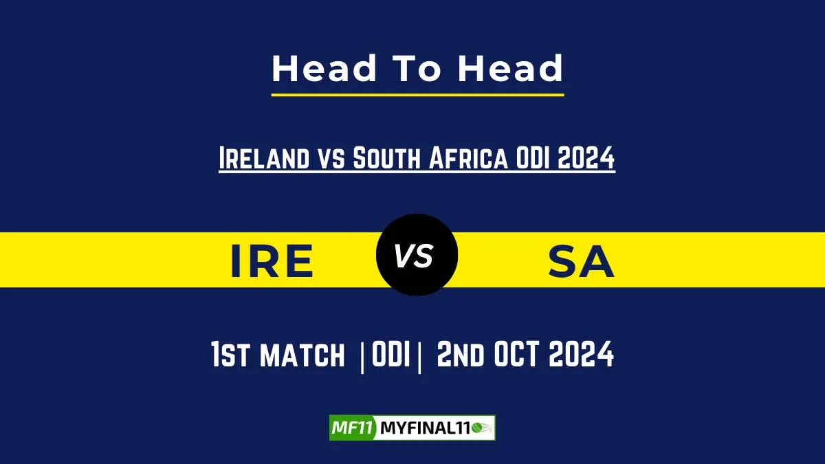 IRE vs SA Player Battle, Head to Head Team Stats, Player Record: Ireland vs South Africa ODI 2024- 1st ODI Match