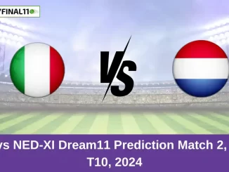 ITA vs NED-XI Dream11 Prediction Match 2, ECC T10, 2024