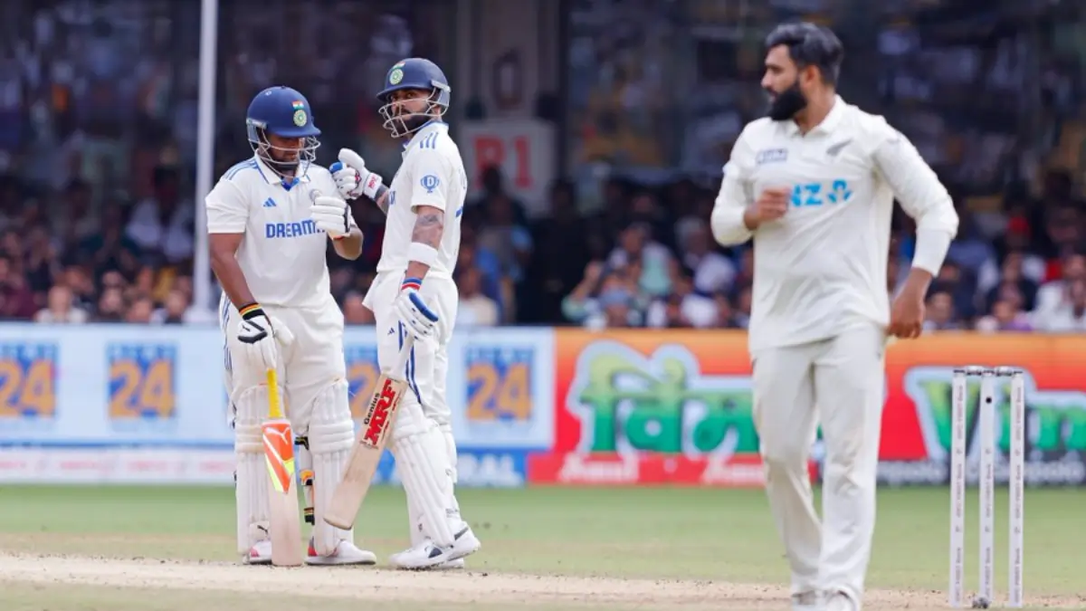 India vs New Zealand: Virat Out on Last Ball, Team India Trails by 125 Runs on Day 3