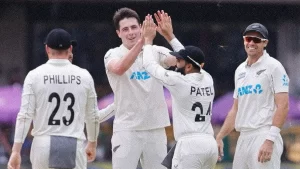 IND vs NZ 1st Test Day 2: Matt Henry Takes 5 Wickets as India Bowled Out for 46 Runs