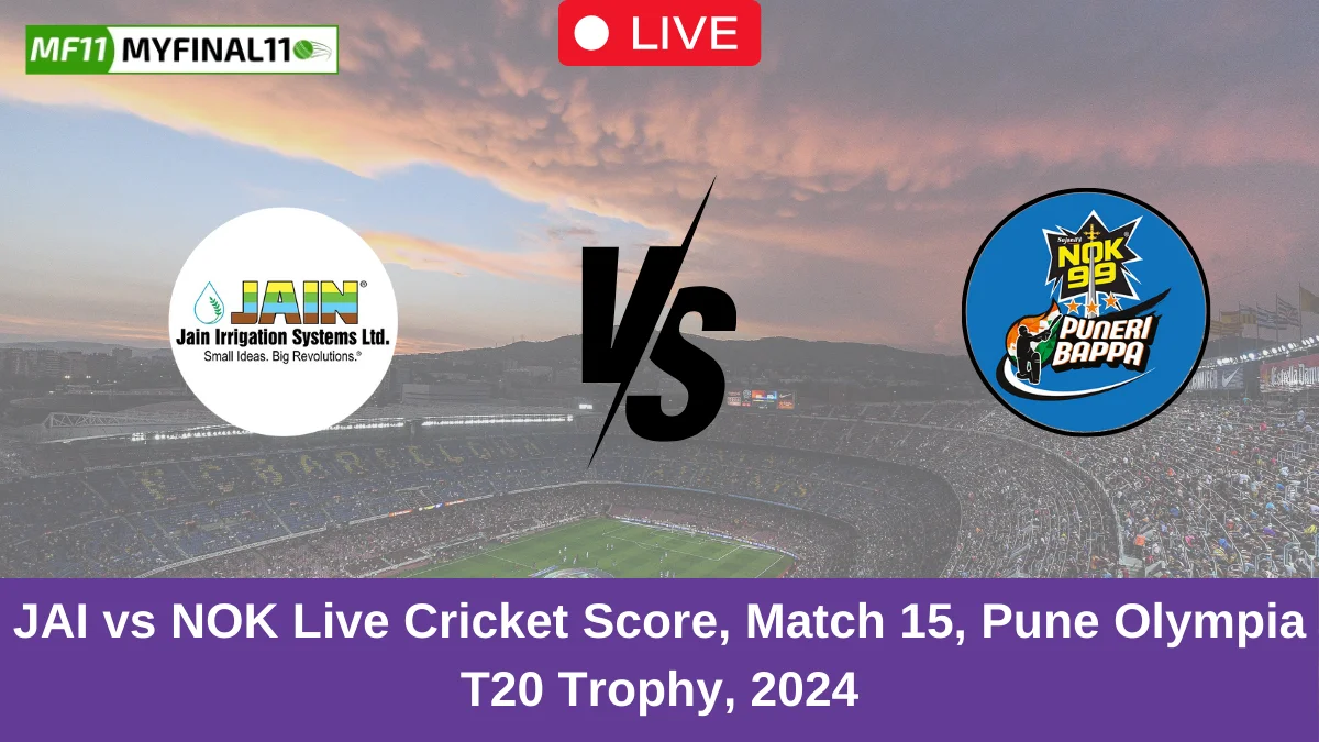 JAI vs NOK Live Cricket Score, Match 15, Pune Olympia T20 Trophy, 2024