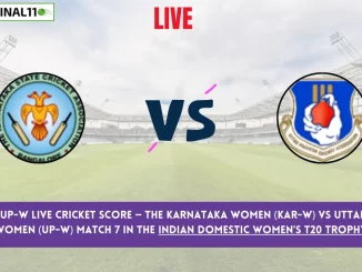 KAR-W vs UP-W Live Cricket Score — The Karnataka Women (KAR-W) vs Uttar Pradesh Women (UP-W) Match 7 in the Indian Domestic Women's T20 Trophy