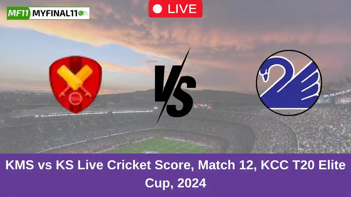 KMS vs KS Live Cricket Score, Match 12, KCC T20 Elite Cup, 2024