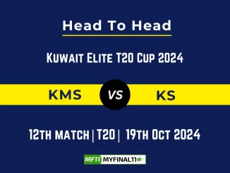 KMS vs KS Player Battle, Head to Head Team Stats, Player Record Kuwait Elite T20 Cup 2024