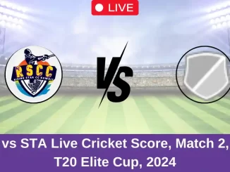 KMS vs STA Live Cricket Score, Match 2, KCC T20 Elite Cup, 2024