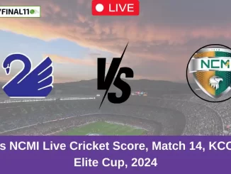 KS vs NCMI Live Cricket Score, Match 14, KCC T20 Elite Cup, 2024