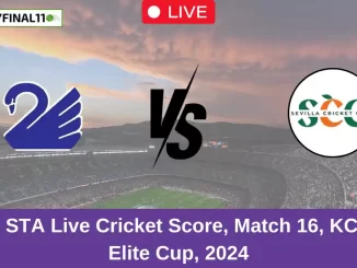 KS vs STA Live Cricket Score, Match 16, KCC T20 Elite Cup, 2024