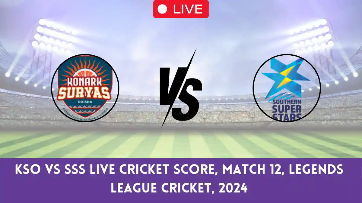 KSO vs SSS Live Cricket Score, Match 12, Legends League Cricket, 2024