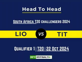 LIO vs TIT Player Battle, Head to Head Team Stats, Player Record